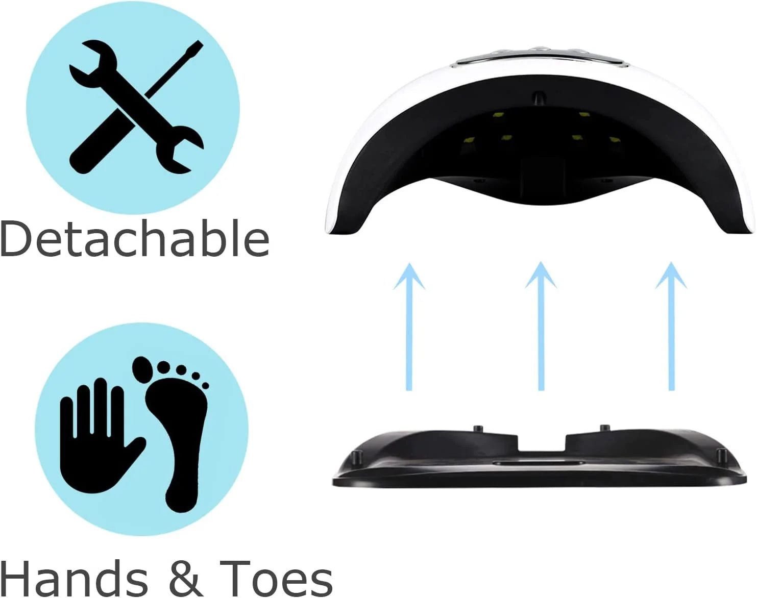 Fast-Drying UV Nail Lamp with Automatic Sensor & Timer – Professional White Nail Dryer