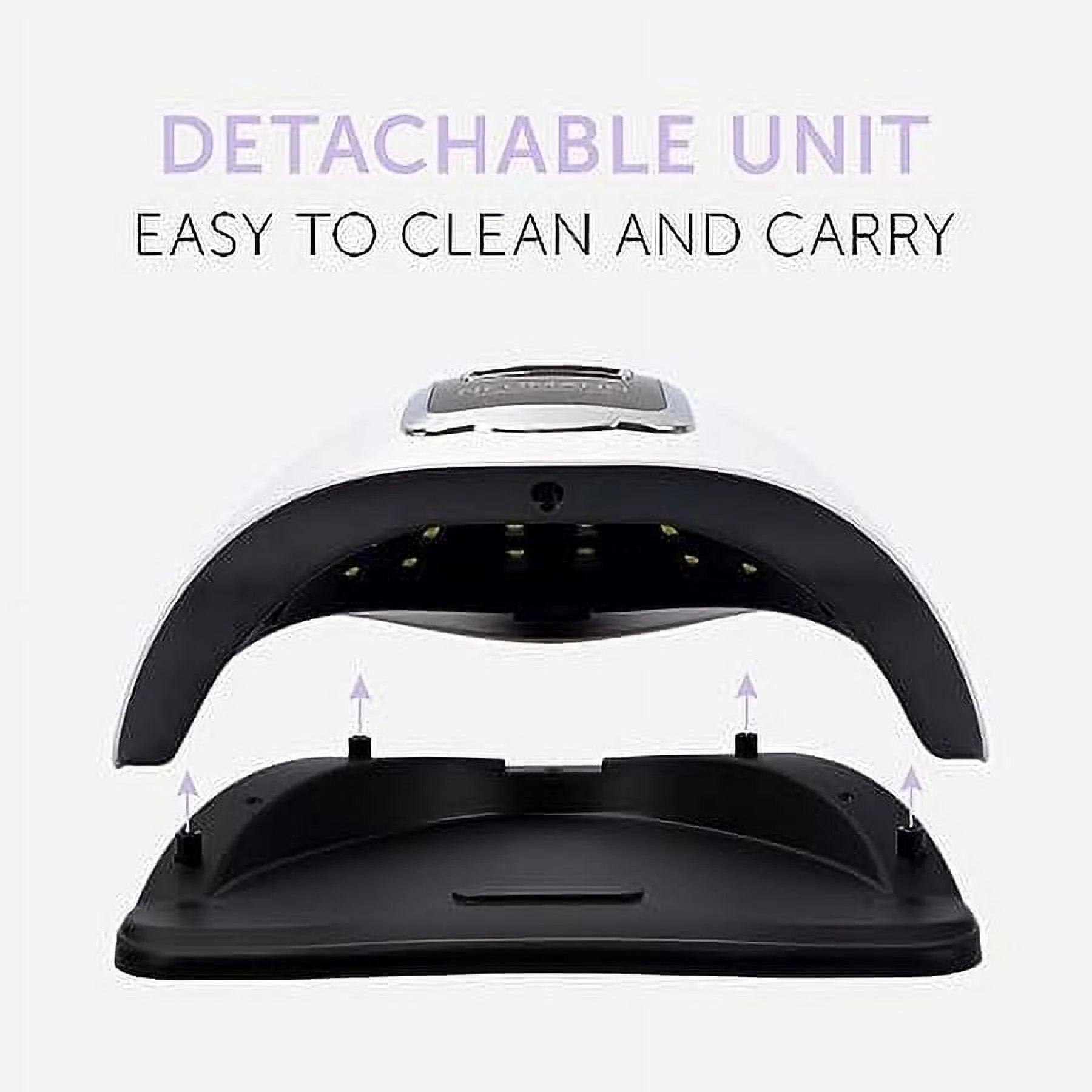 UV Nail Dryer Lamp - Quick Dry 66 LED Gel Nail Light with 4 Timer Settings