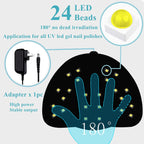 Fast-Drying UV Nail Lamp with Automatic Sensor & Timer – Professional White Nail Dryer